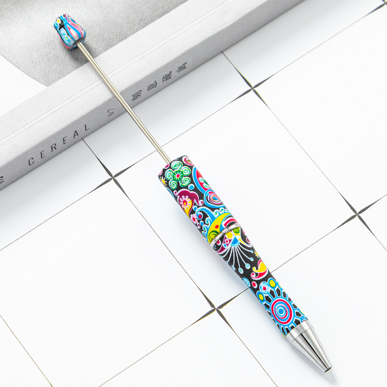 Wholesale Beadable Pens Cow Print Leopard Print Christmas Plastic Pen DIY for Beaded